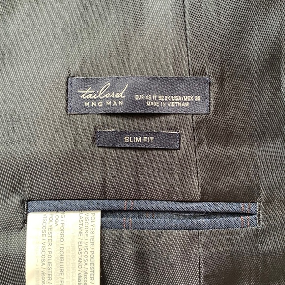 Mng Man Slim Fit Tailored Suit Vest - Picture 9 of 12